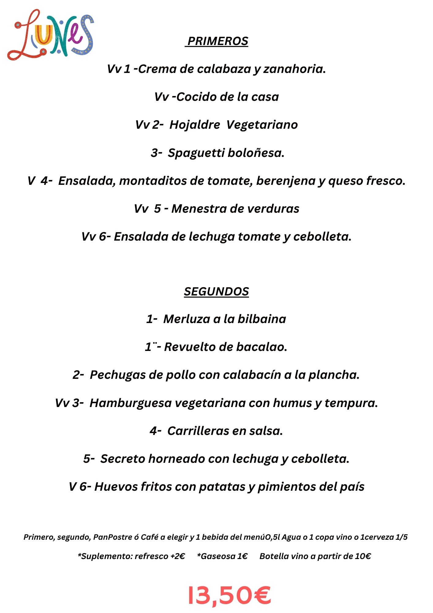 Menú del Día