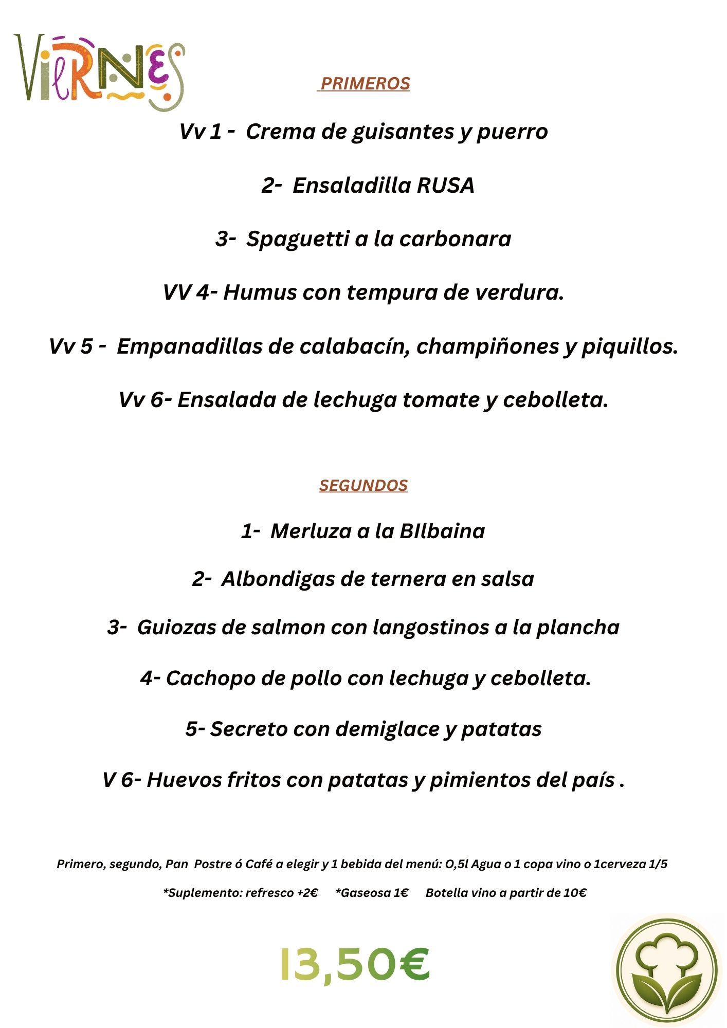 Menú del Día